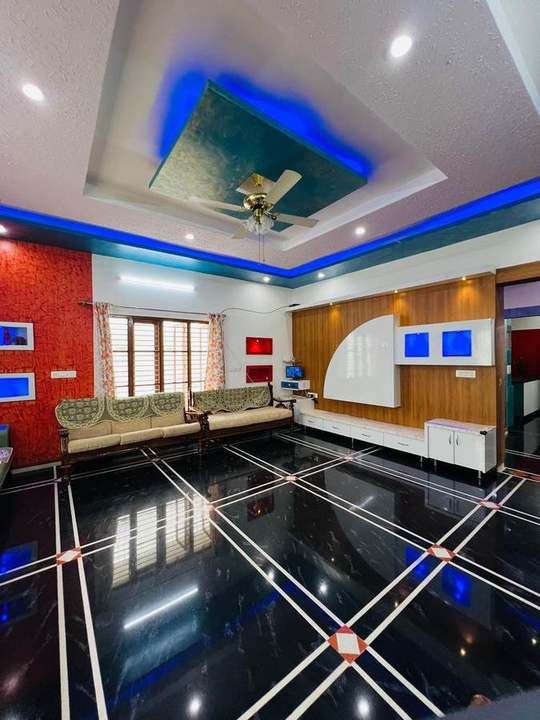 Interior finish – living room with wall-mounted unit