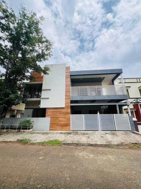 Completed independent house – street elevation