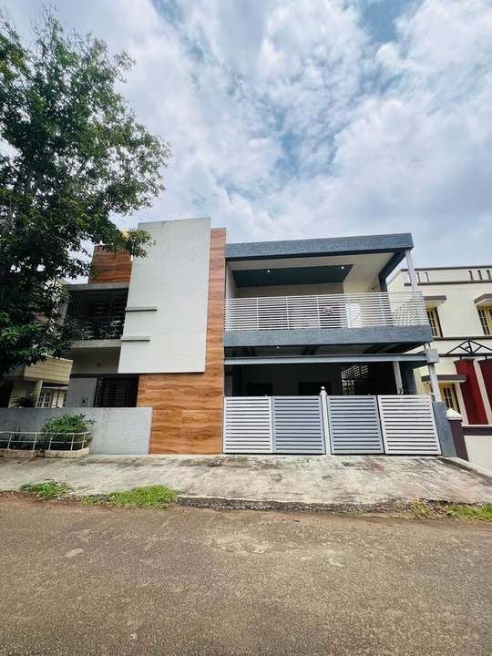 Completed independent house – elevation view